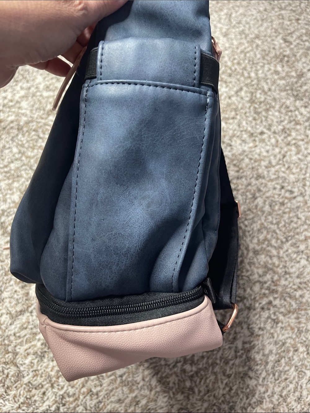 Petunia Pickle Bottom Pivot Pack Diaper Bag Backpack Indigo/Blush - Picture 10 of 11